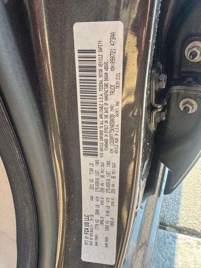 2019 RAM 1500 Crew Cab Big Horn Pickup 4D 5 1/2 ft