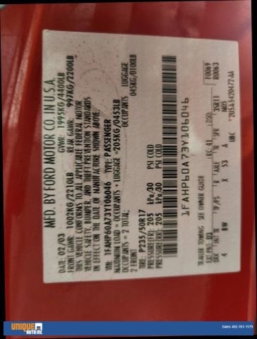 2003 Ford Thunderbird Base