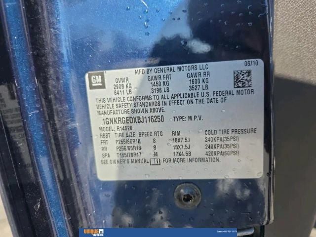 2011 Chevrolet Traverse LT 1LT