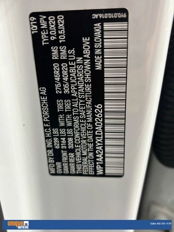 2020 Porsche Cayenne Base